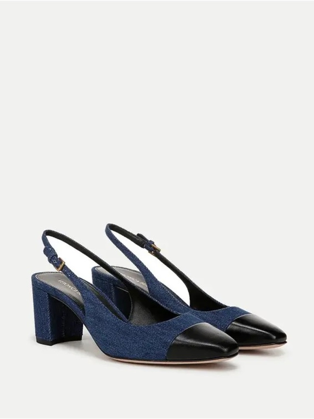 Veronica Beard
Cecile Bicolor Cap-Toe Slingback Pumps